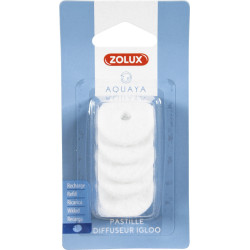 zolux 5 pellet di ricambio per Igloo Air Diffuser per acquario. ZO-321316 Pompe d'aria
