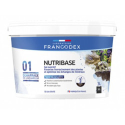FR-173630 Francodex Nutribase Nutriente Suelo 3 Litros. cubo para el acuario. Suelos, sustratos