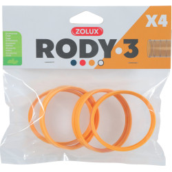 Zolux 4 anneaux connecteur pour tube Rody couleur banane taille ø 6 cm pour rongeur. Tubes et tunnels