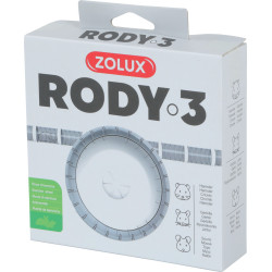 zolux 1 Geräuscharmes Übungsrad für Käfig Rody3 . Farbe weiß. Größe ø 14 cm x 5 cm . für Nagetiere. ZO-206034 Rad
