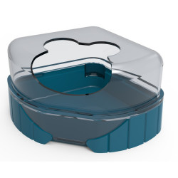 zolux 1 casa di servizi igienici per piccoli roditori. Rody3 . colore blu. dimensioni 14,3 cm x 10,5 cm x 7 cm . per roditori...