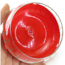 zolux 1 ruota silenziosa per gabbia Rody3 . colore rosso. dimensioni ø 14 cm x 5 cm . per roditori. ZO-206035 Ruota