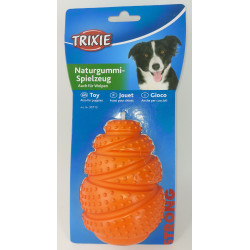 TR-33713 Trixie Juguete para perro de salto fuerte. 11 cm de color naranja. Juguetes para masticar para perros