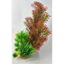 Deco plantkit idro n°1. Kunstmatige planten. 7 stuks. H 36 cm. aquariumdecoratie. zolux ZO-352150 Plante