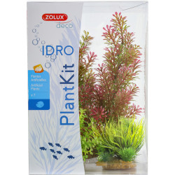 zolux Deco plantkit idro n°1. Piante artificiali. 7 pezzi. H 36 cm. decorazione acquario. ZO-352150 Plante