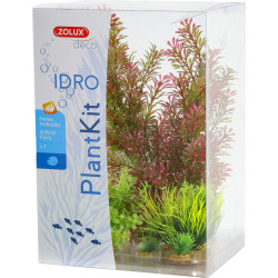 zolux Deco plantkit idro n°1. Artificial plants. 7 pieces. H 36 cm. aquarium decoration. Plante