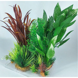 zolux Deco plantkit idro n°2. Artificial plants. 6 pieces. H 27 cm. aquarium decoration. Plante
