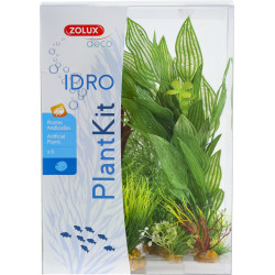 zolux Deco plantkit idro n°2. Artificial plants. 6 pieces. H 27 cm. aquarium decoration. Plante