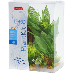 zolux Deco plantkit idro n°2. Piante artificiali. 6 pezzi. H 27 cm. decorazione acquario. ZO-352151 Plante