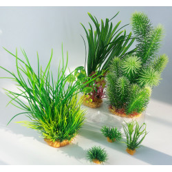 Deco plantkit idro n°3. Kunstmatige planten. 6 stuks. H 28 cm. aquariumdecoratie. zolux ZO-352152 Plante