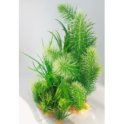 zolux Deko-Pflanzenset idro n°3. Künstliche Pflanzen. 6 Stück. H 28 cm. Aquariendekoration. ZO-352152 Plante
