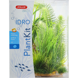 zolux Déco plantkit idro n°3 plantes artificielles 6 pieces H 28 cm décoration d'aquarium Décoration et autre