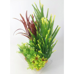 Idro n°4 do kit de plantas Deco. Plantas artificiais. 7 peças. H 33 cm. decoração de aquário. ZO-352153 Plante