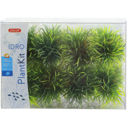 zolux 24 small bushes deco plant kit idro height 3 cm ø 3.5 cm approx., aquarium Plante