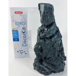 ZO-352163 zolux Decoración. Kit de piedra negra Idro n° 1. Dimensión 11 x 7,5 x Altura 17 cm. para el acuario. Roché pierre