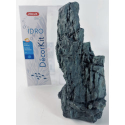 Decor. kit Idro pedra preta n° 1. dimensão 11 x 7,5 x Altura 17 cm. para aquário. ZO-352163 Roché pierre