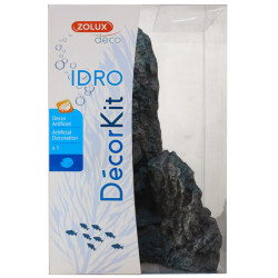 Decor. kit Idro pedra preta n° 1. dimensão 11 x 7,5 x Altura 17 cm. para aquário. ZO-352163 Roché pierre