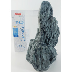 Décor. kit Idro black stone n°2. dimension 15 x 12 x Hauteur 20 cm. pour aquarium. ZO-352164 zolux