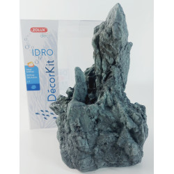 zolux Décor. kit Idro black stone n°2 dimension 15 x 12 x Hauteur 20 cm pour aquarium. Décoration et autre