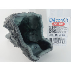 Décor. kit Idro black stone n°3. dimension 17.5 x 15 x Hauteur 27 cm. pour aquarium. ZO-352165 zolux