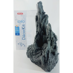 zolux Dekorsatz Idro schwarzer Stein n°3. Abmessung 17,5 x 15 x Höhe 27 cm. für Aquarium. ZO-352165 Roché pierre