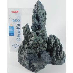 zolux Decor. kit Idro black stone n°3. dimension 17.5 x 15 x Height 27 cm. for aquarium. Roché pierre