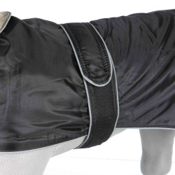 TR-30512 Trixie Abrigo negro de Orleans XS+. Cuello: 32-39 cm. para los perros. ropa para perros