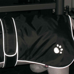 Manteau Orléans noir. taille L+. Encolure: 54-73 cm. pour chiens. TR-30518 Trixie