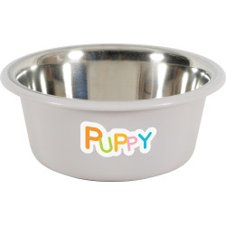 zolux Stainless steel bowl PUPPY. ø 16.5 cm . color Taupe Bowl, bowl