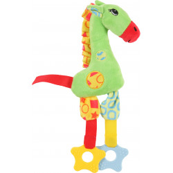 zolux Plush toy PUPPY Green Giraffe . 30 cm. for puppies. Peluche pour chien