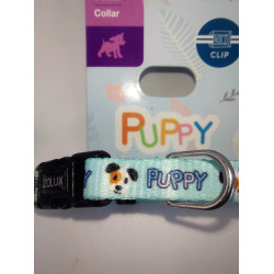 Ketting PUPPY MASCOTTE. 8 mm .16 tot 25 cm. blauwe kleur. voor puppies zolux ZO-466735BLE Puppy halsband