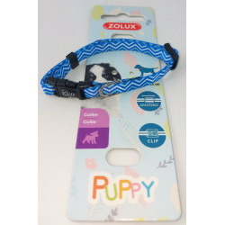 zolux Necklace PUPPY PIXIE. 8 mm .16 to 25 cm. blue color. for puppies Collier chiot