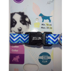 zolux Halskette PUPPY PIXIE. 8 mm .16 bis 25 cm. blaue Farbe. für Welpen ZO-466741BLE Welpen-Halsband