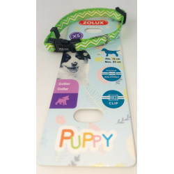 Ketting PUPPY PIXIE. 8 mm .16 tot 25 cm. groene kleur. voor pups zolux ZO-466741VER Puppy halsband