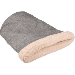 Flamingo Pet Products sleeping bag ZUPO 35 x 55 cm color gray and beige for cat Bedding