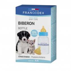 Francodex Biberon 120 ml Pour Chiots et Chatons Biberon