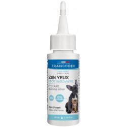 Francodex Lozione detergente per la cura degli occhi 60ml per cuccioli e gattini FR-172197 Cura degli occhi per i cani