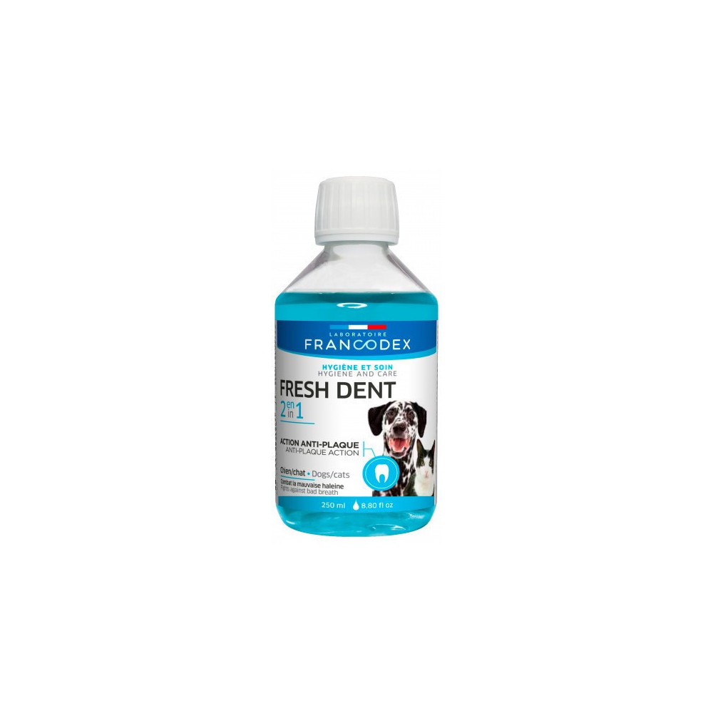 Francodex Fresh Dent 2 in 1 For Dogs and Cats 250 ml Tooth care for dogs