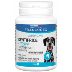 Francodex Chewable Toothpaste 20 tablets For Dogs Soins des dents pour chiens