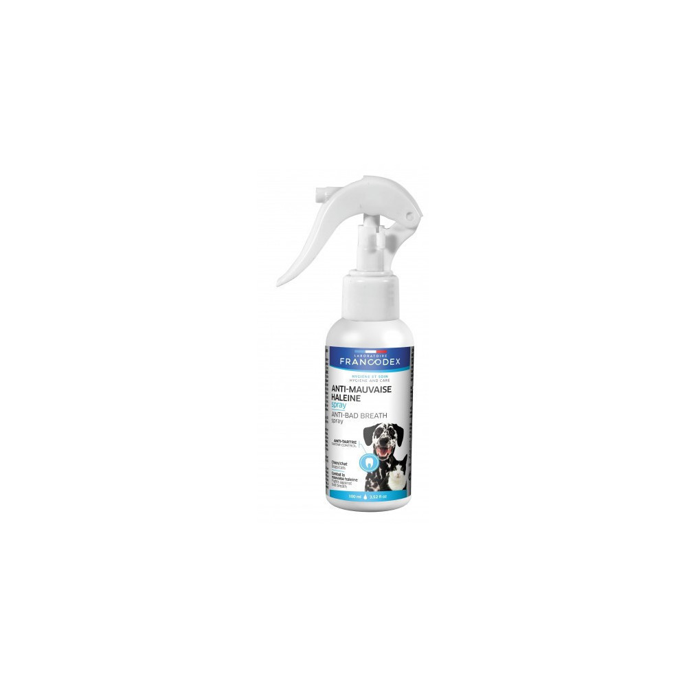 Anti-adem nevel spray 100ml Voor Honden en Katten Francodex FR-170198 Tandverzorging voor honden