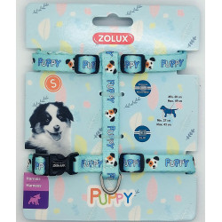 zolux Harness S PUPPY MASCOTTE. 13 mm. 27 to 42 cm. blue color. for puppies dog harness