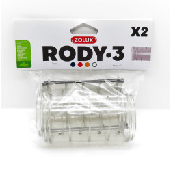 zolux 2 gerade Röhren Rody grau transparent. Größe ø 6 cm x 10 cm. für Nagetiere. ZO-206027 Röhren und Tunnel