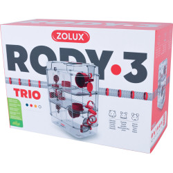 ZO-206023 zolux Jaula para roedores Trio rody3. granadina de color para roedores Jaula
