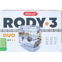zolux Cage Duo rody3. couleur Banane taille 41 x 27 x H40.5 cm pour rongeur Cage