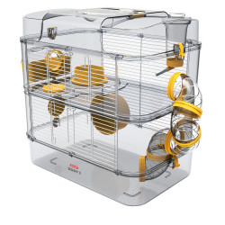 Cage Duo rody3. couleur Banane. taille 41 x 27 x 40.5 cm H. pour rongeur ZO-206020 zolux