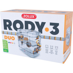 zolux Cage Duo rody3. couleur Banane taille 41 x 27 x H40.5 cm pour rongeur Cage