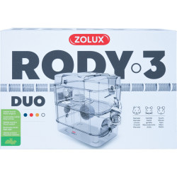 Cage Duo rody3. cor Branco. tamanho 41 x 27 x 40,5 cm H. para roedor ZO-206018 Cage
