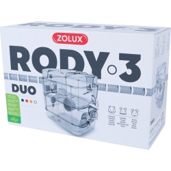 Cage Duo rody3. kleur Wit. afmeting 41 x 27 x 40,5 cm H. voor knaagdier zolux ZO-206018 Kooi