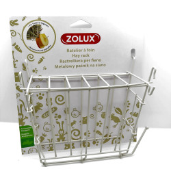 ZO-206870 zolux Hormigonera de metal beige. 20 x 6 x 18 cm. para roedores. Estante para alimentos