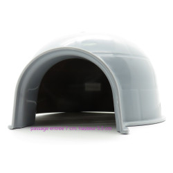 zolux Igloo house ø 15 cm x H 10 cm. in grey plastic. for small rodents. Beds, hammocks, nesters